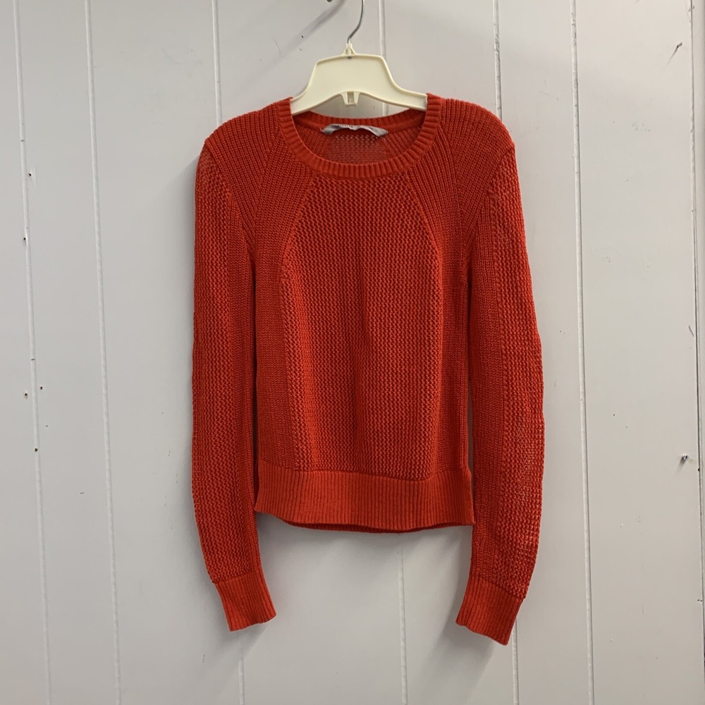 Athleta Shirt Women's XS Loose Knitted Long Sleeve Red Stretch Soft‎ Ladies